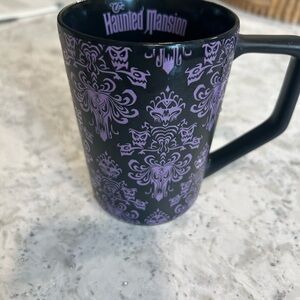 Disney Haunted Mansion Black and Purple Mug.